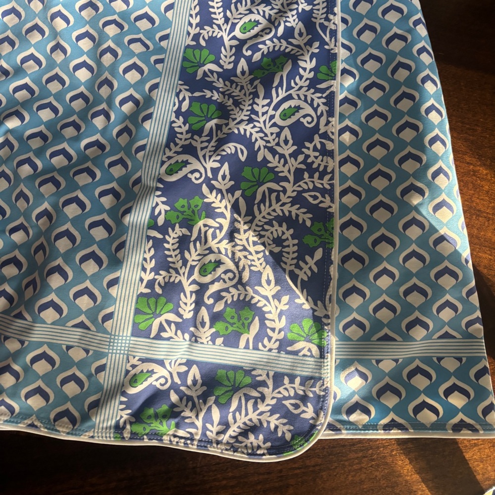 J. McLaughlin Blue Geometric Golf Skort Preppy Tennis Pickleball Skort M - Picture 2 of 6